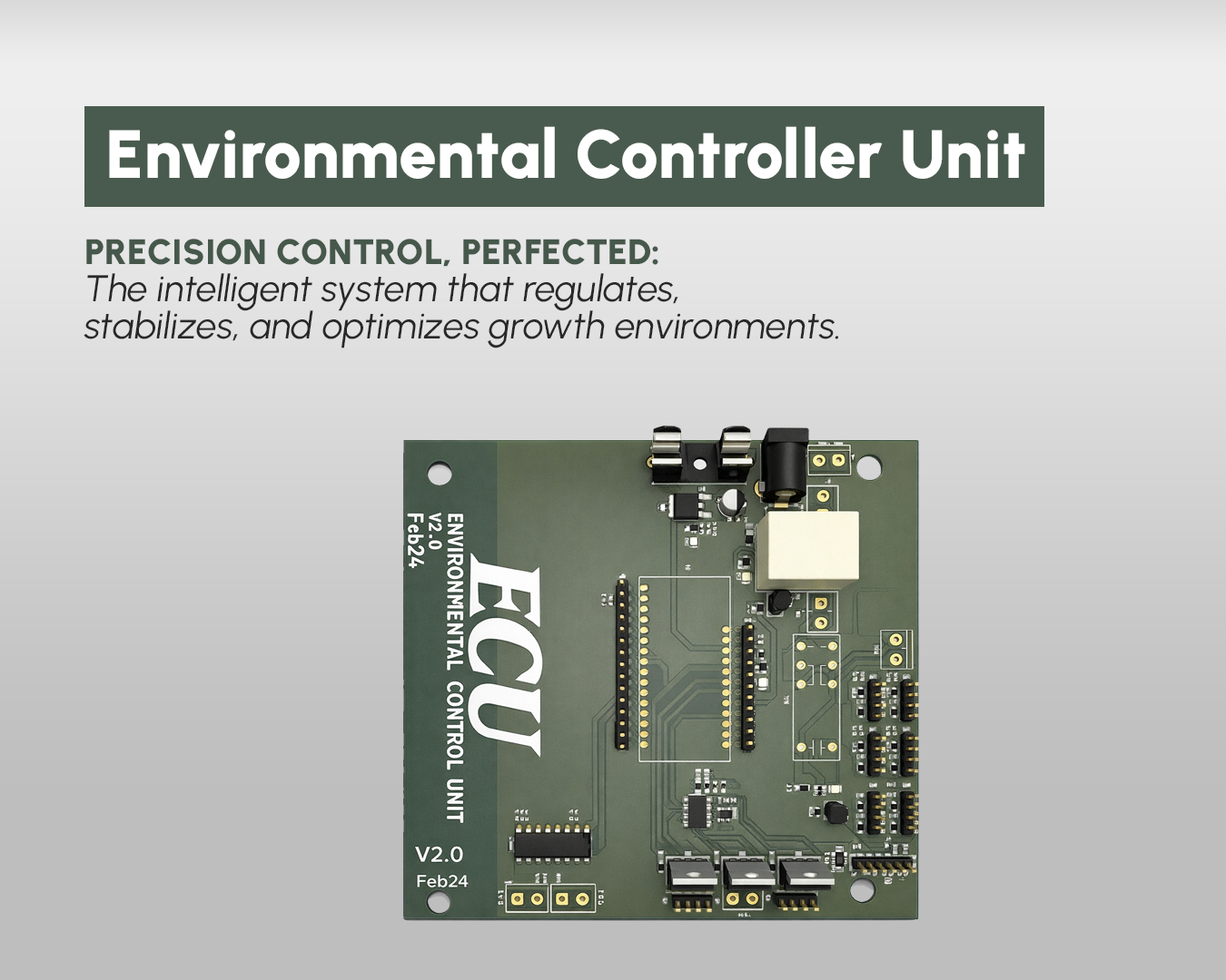 Environmental Control Unit - Mushroom Harvesting